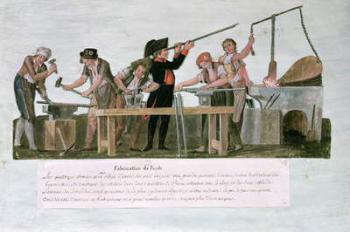 Rifle Makers' Workshop, 1793 (gouache on paper) | Obraz na stenu