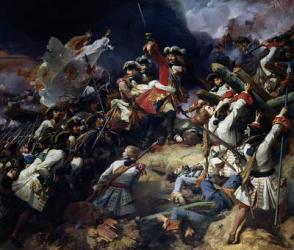 Battle of Denain, 24th July 1712, 1839 (oil on canvas) | Obraz na stenu