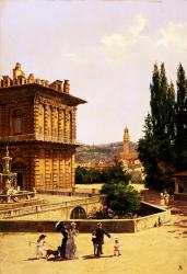 By the Pitti Palace, Florence | Obraz na stenu