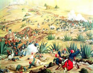 The Battle of Puebla, 5 May 1862 (oil) | Obraz na stenu