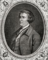 Edmund Burke, from 'Histoire de la Revolution Francaise' by Louis Blanc (1811-82) (engraving) | Obraz na stenu