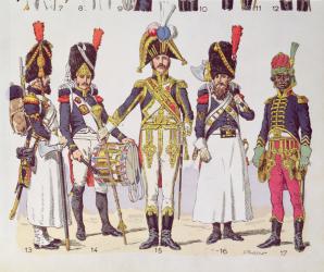 Grenadier Guards of the First Empire (colour litho) | Obraz na stenu