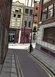 Fox and Knot Street EC1, 2015 (pencil, digital) | Obraz na stenu