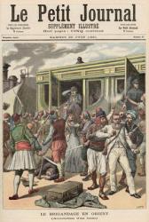 Bandits in the Orient: Arrests on a Train, from 'Le Petit Journal', 20th June 1891 (colour litho) | Obraz na stenu