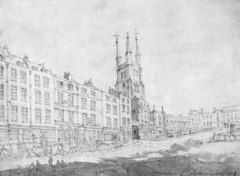View of Snow Hill undergoing improvements, 1803 (drawing) | Obraz na stenu