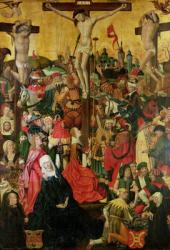 The Crucifixion, c.1500 (oil on panel) (see also 148971) | Obraz na stenu