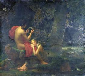 Daphnis and Chloe, 1824-25 (oil on canvas) | Obraz na stenu