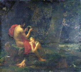 Daphnis and Chloe, 1824-25 (oil on canvas) | Obraz na stenu