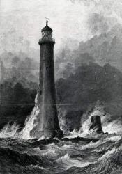 The Proposed New Eddystone Lighthouse, illustration from 'The Illustrated London News', 1879 (engraving) | Obraz na stenu
