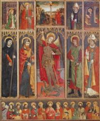Altarpiece of St. Michael (tempera on panel) | Obraz na stenu