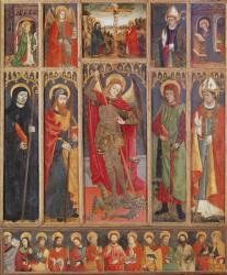 Altarpiece of St. Michael (tempera on panel) | Obraz na stenu