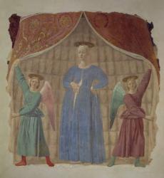 The Madonna del Parto, c.1450-70 (fresco) (post restoration) (see also 75561, 172472 and 169194) | Obraz na stenu