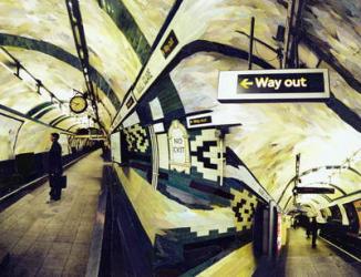 Way Out (Russell Square) 1998 (paper mosaic collage) | Obraz na stenu