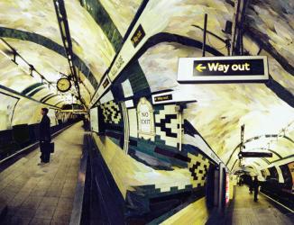 Way Out (Russell Square) 1998 (paper mosaic collage) | Obraz na stenu