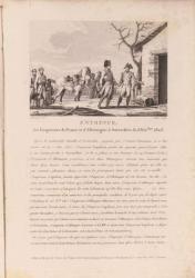 The meeting of the commanders of the French and German forces in Schitz, 5th December 1805 (litho) | Obraz na stenu