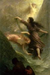 Rheingold, first scene, 1888 (oil on canvas) | Obraz na stenu