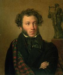 Portrait of Alexander Pushkin, 1827 (oil on canvas) | Obraz na stenu