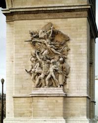 La Marseillaise, detail from the eastern face of the Arc de Triomphe, 1832-35 (stone) | Obraz na stenu