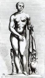 Venus emerging from the bath, c.1653 (etching) (b/w photo) | Obraz na stenu