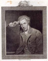 Portrait of William Hayley (engraving) (b/w photo) | Obraz na stenu