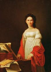 Portrait of the singer Anna Borunova, 1821 (oil on canvas) | Obraz na stenu
