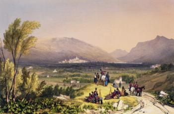 Plains of Vittoria, 1838 (coloured engraving) | Obraz na stenu