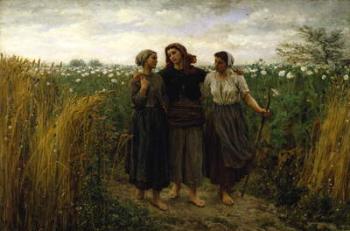 Returning from the Fields, 1871 (oil on canvas) | Obraz na stenu