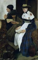 Three Women in Church, 1882 (oil on panel) | Obraz na stenu