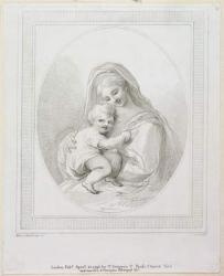 Virgin and Child, engraved by Luigi Schiavonetti (1765-1810) 1793 (engraving) | Obraz na stenu