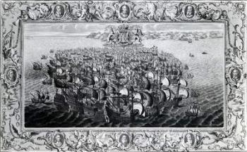 The Spanish Armada, published by John Pine, 1739 (engraving) | Obraz na stenu