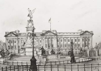 Buckingham Palace, London, 2006, (Ink on Paper) | Obraz na stenu