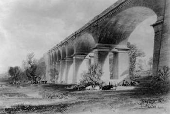 Wharncliffe Viaduct, c.1840s (litho) | Obraz na stenu