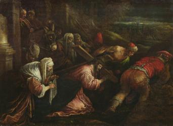 Christ carrying the cross, c.1570-80 (oil on panel) | Obraz na stenu