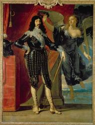 Louis XIII (1601-43) Crowned by Victory, 1635 (oil on canvas) | Obraz na stenu