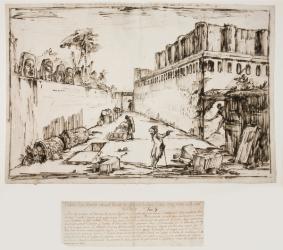 The Tomb of the Istacidi, Pompeii, 1777/78 (Pencil, reed pen, black ink) | Obraz na stenu