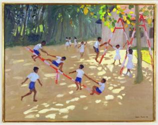 Playground, Sri Lanka, 1998 (oil on canvas) | Obraz na stenu