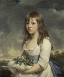 Portrait of a girl, c.1790 (oil on canvas) | Obraz na stenu
