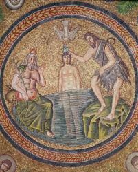 Baptism of Christ by John the Baptist (mosaic) (detail of 244978) | Obraz na stenu