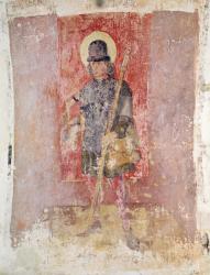 St. Brendan of Ireland, mural from the crypt, c.1480-1540 (fresco) | Obraz na stenu