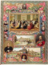 Life of Queen Victoria, from 'The Illustrated London News' Jubilee Edition (colour litho) | Obraz na stenu