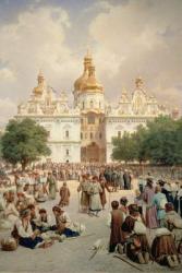 The Great Church of Kievo-Pecherskaya Lavra in Kiev, 1905 (oil on canvas) | Obraz na stenu