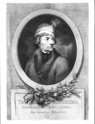 Tadeusz Kosciuszko (1746-1817), engraved by Christiaan Josi (d.1828), published 1794-98 (etching) (b/w photo) | Obraz na stenu