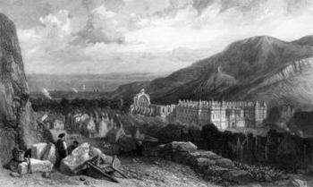 Holyrood from the Calton-Hill, engraved by William Miller, 1842 (engraving) | Obraz na stenu