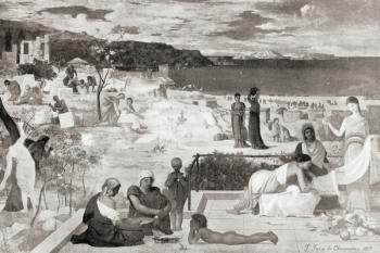 The Greek colony of Massalia, from Hutchinson's History of the Nations, pub.1915 | Obraz na stenu