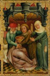 The Stolen Blessing from the High Altar of St. Peter's in Hamburg, the Grabower Altar, 1383 (tempera on panel) | Obraz na stenu