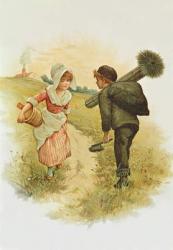 The Sweep and the Milkmaid (book illustration) | Obraz na stenu