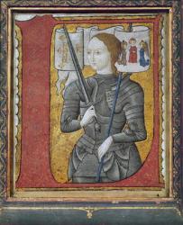 Joan of Arc (1412-31) (vellum) | Obraz na stenu