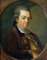 Portrait presumed to be Count Alessandro di Cagliostro (1743-95) 1778 (oil on canvas) | Obraz na stenu