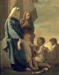 The Holy Family (oil on canvas) | Obraz na stenu