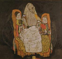 Mother with Two Children, 1915-17 (oil on canvas) | Obraz na stenu